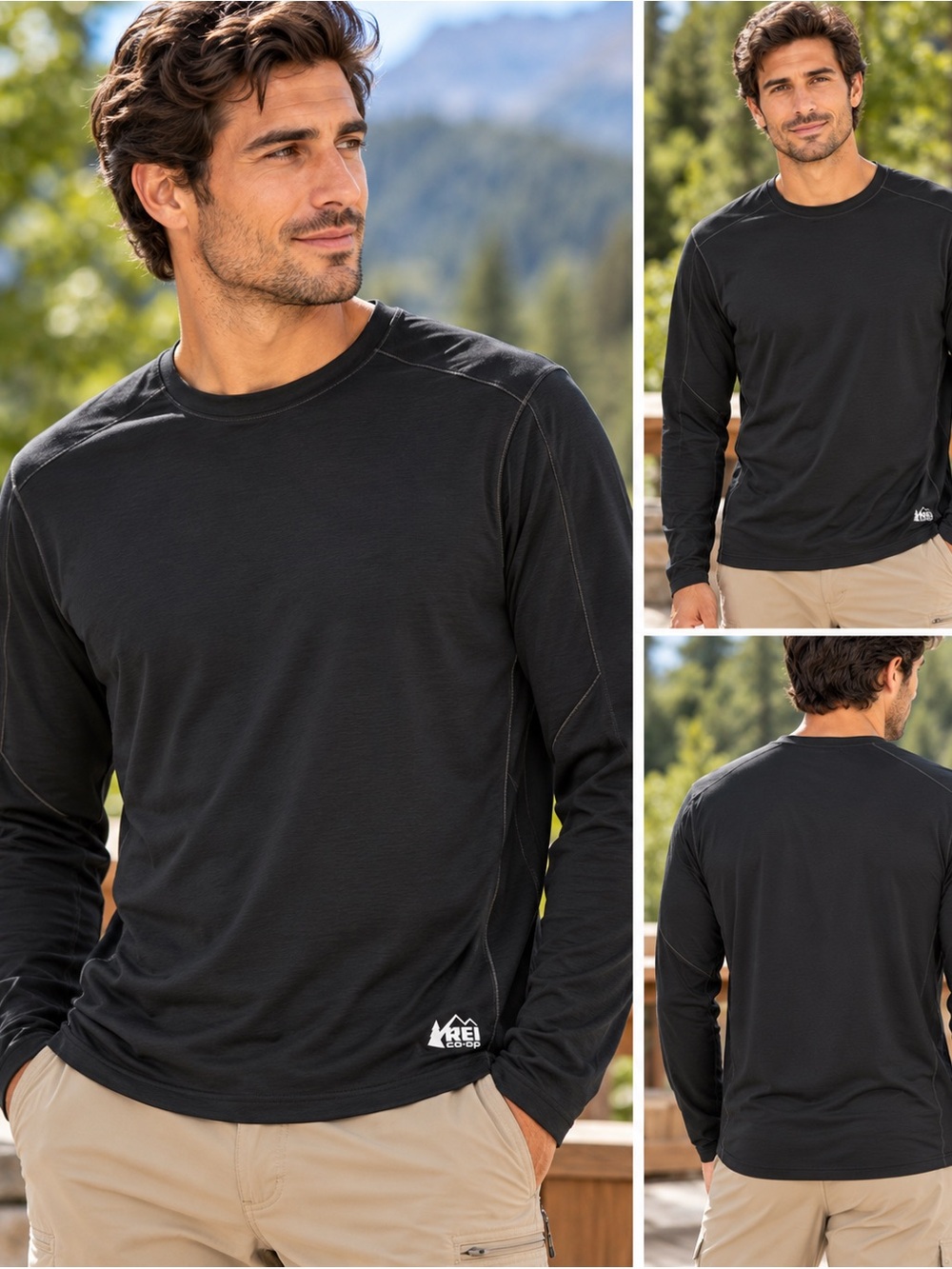 REI Co-op Men’s 100% Merino Wool Long Sleeve Base Layer Shirt M